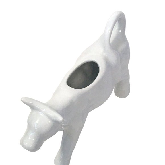 Ceramic Bull Cow Creamer Pitcher Porcelain Cream Milk Dispenser Cattle Decor - Picture 3 of 6